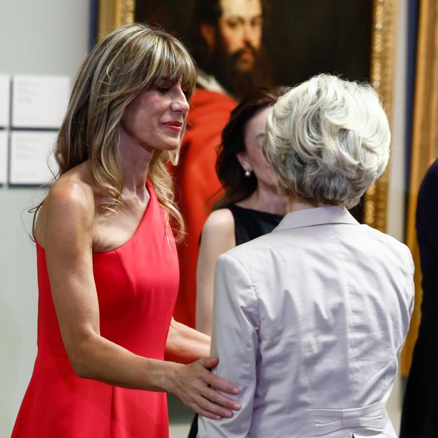 Begoña Gómez durante la cena en el Museo Del Prado. 