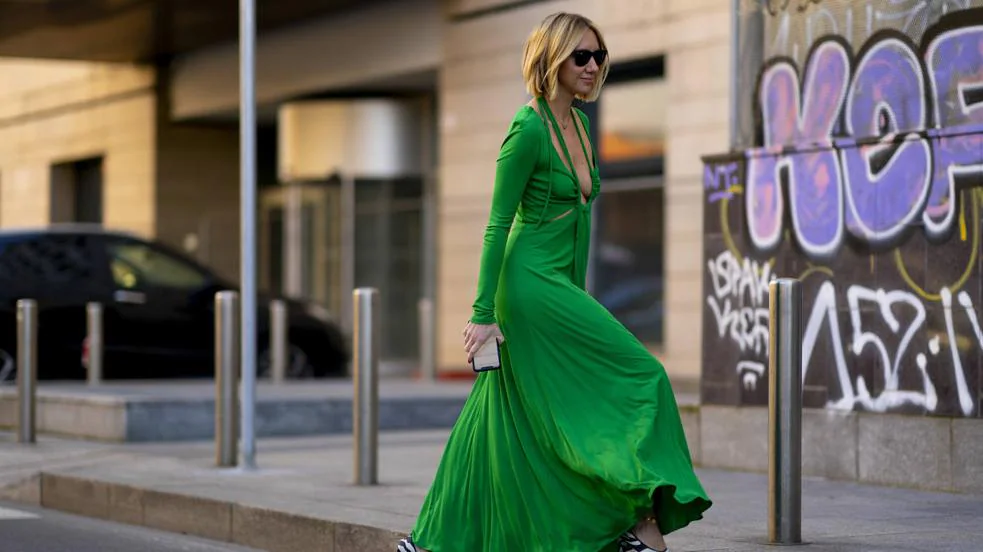 El vestido largo de punto de lino de H&M