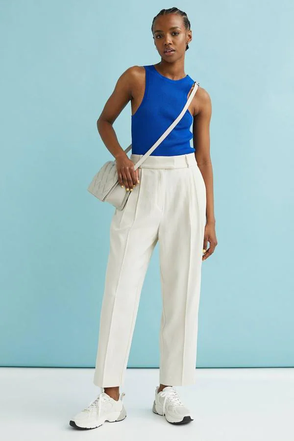 Del Norte Uva Avanzado 10 pantalones blancos elegantes que combinan con todo y te solucionarán los  looks de diario | Mujer Hoy