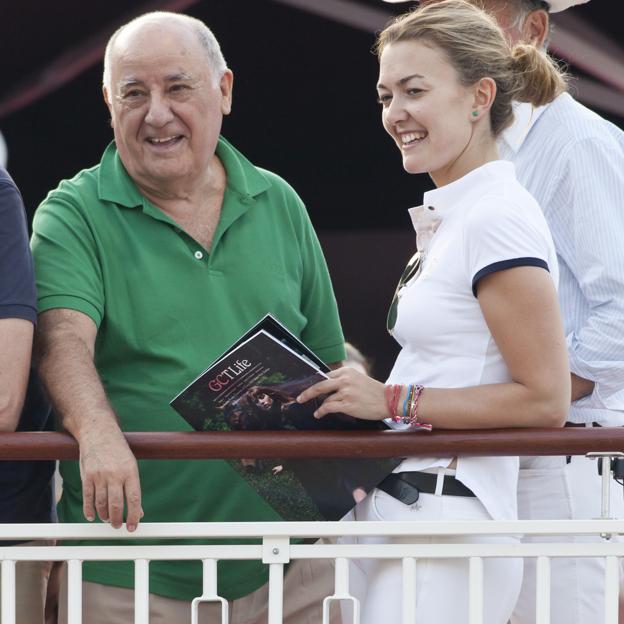 Amancio Ortega y su hija Marta Ortega