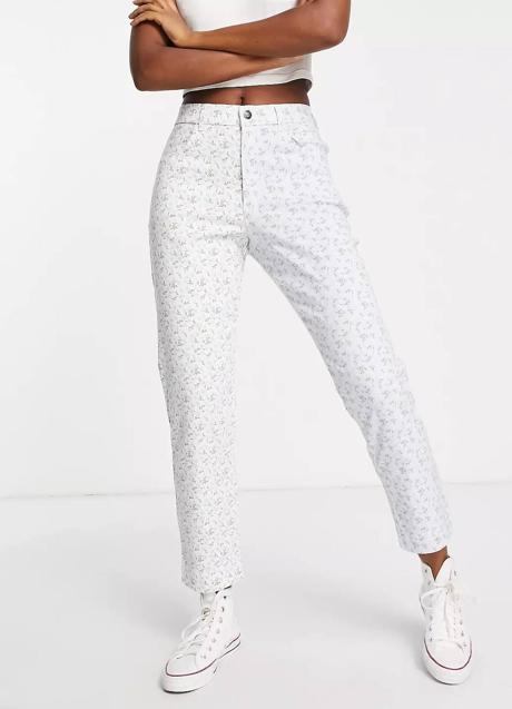 Pantalones con mini floral print