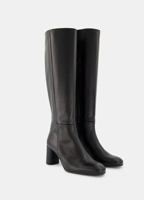 colgar Susceptibles a patinar Cinco botas altas negras con tacón cómodo para copiar el look de Kate Moss  | Mujer Hoy