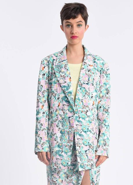 Blazer con estampado floral