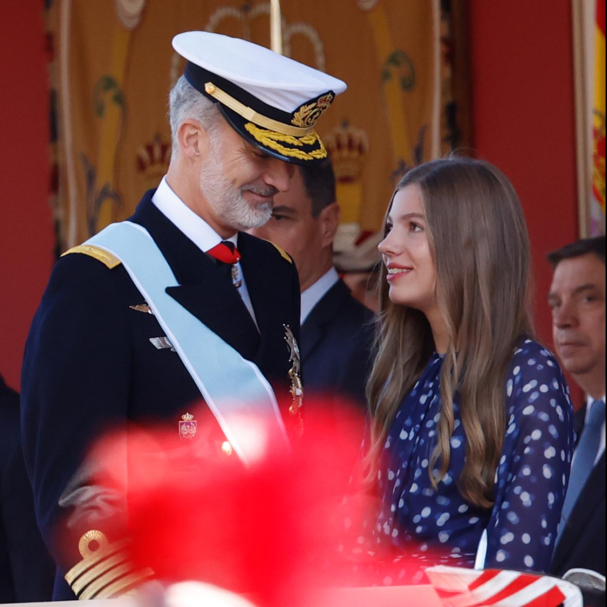 El rey Felipe y la infanta Sofía./gtres