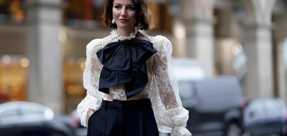 blusas románticas de encaje que llevan las influencers francesas | Mujer Hoy