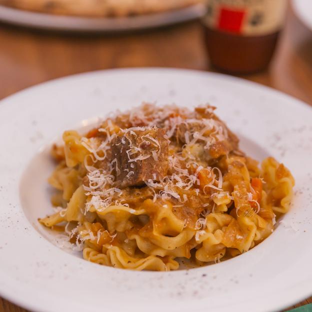 La pasta a la genovese de Fratelli Figurato.