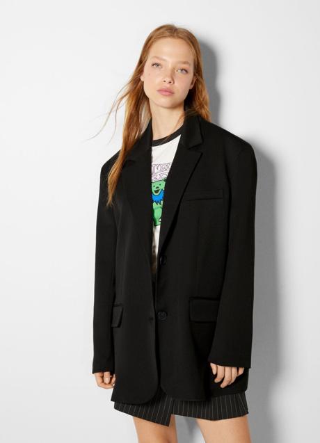 Blazer oversize de Bershka, 49,99€.