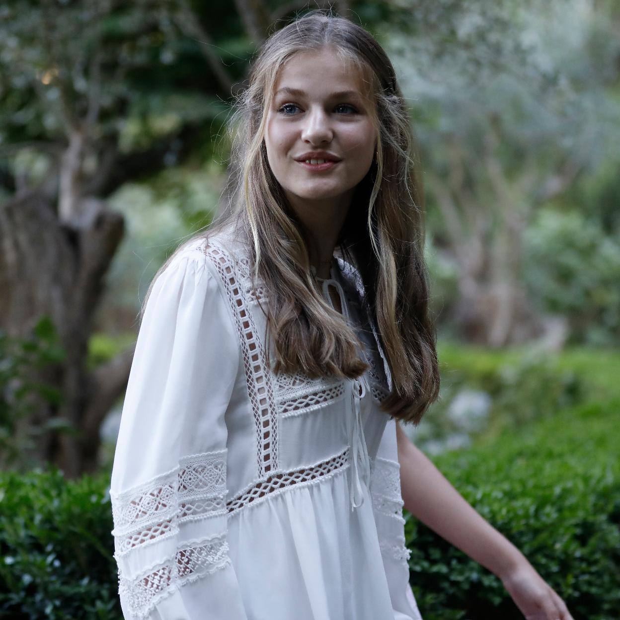 La princesa Leonor ya lleva una ortodoncia estética para solucionar la imperfección de su sonrisa: le faltan los dos caninos superiores. /GETTY IMAGES