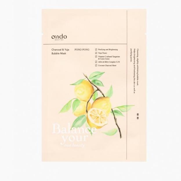 Ondo Beauty 36.5. Charcoal & Yuja Bubble Mask.