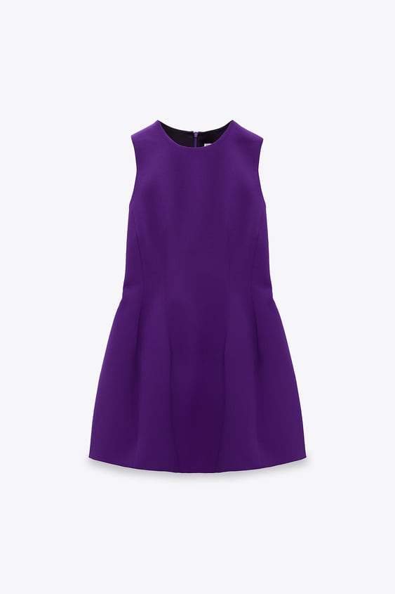 El vestido morado de Zara.