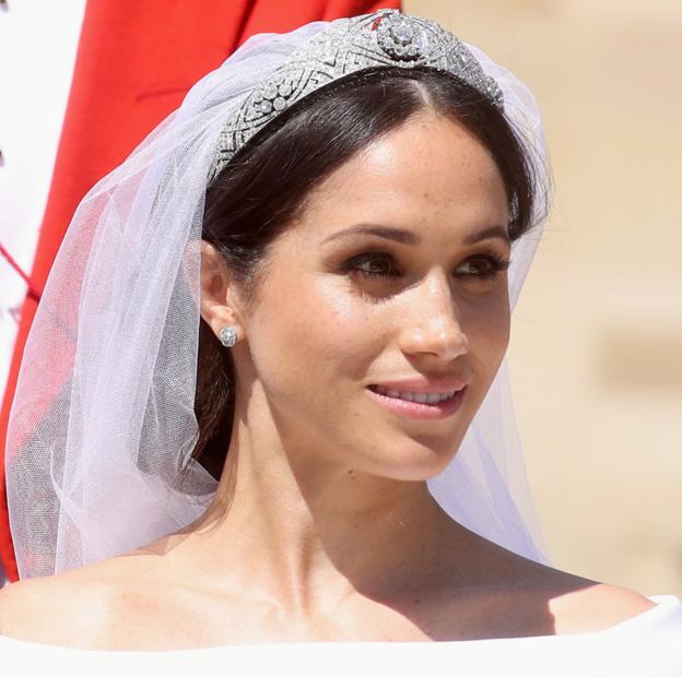 Meghan Markle en su boda.