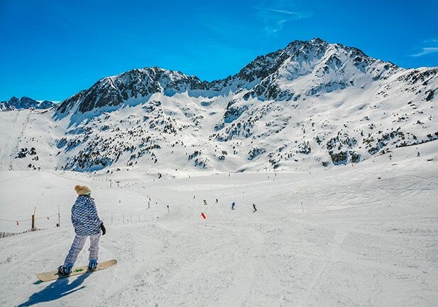 Grand Valira Ski Resort. Soldeu-El Tarter Area. Pyrenees. Andorra./