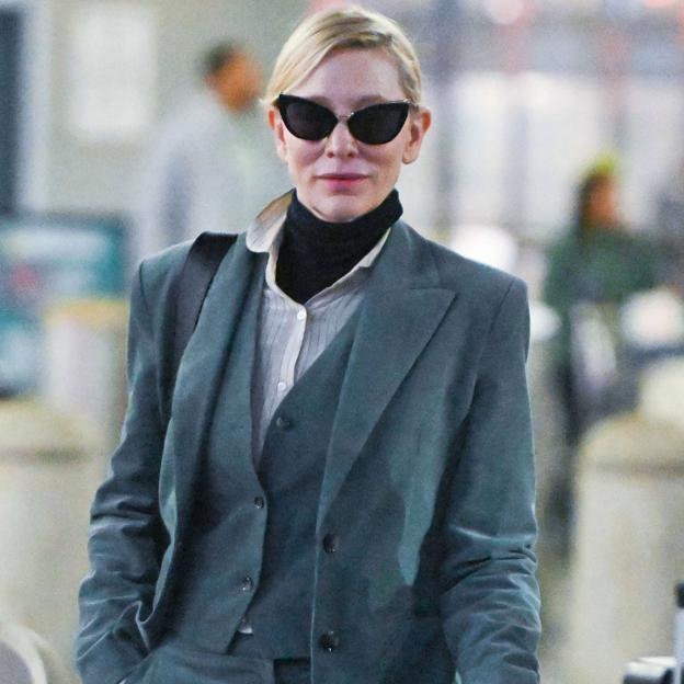 El traje de Mango de tres piezas que ha llevado Cate Blanchett es el look cómodo y rejuvenecedor que no puedes dejar escapar