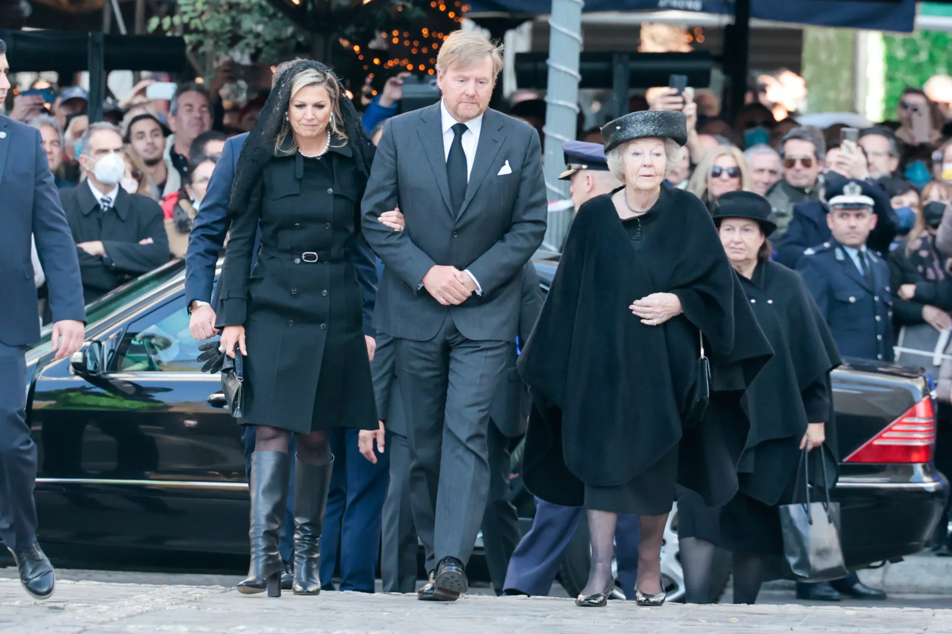 Invitados en el funeral de Constantino de Grecia: reyes de Holanda