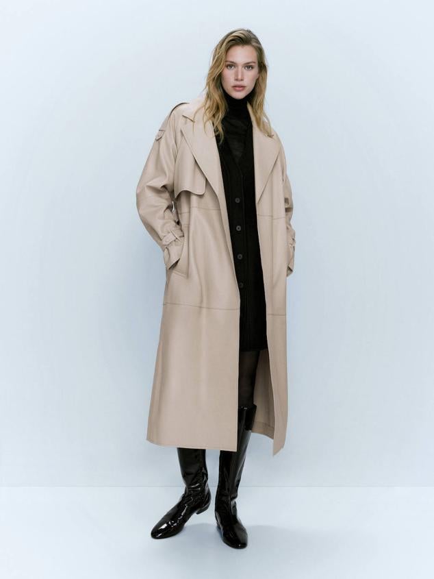 Básicos en tendencia: El trench efecto piel