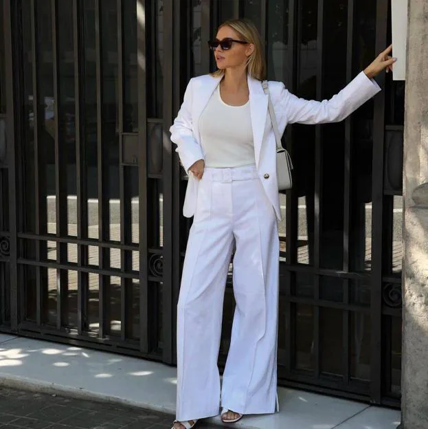 MODA: El traje blanco es tendencia con efecto rejuvenecedor las mejor vestidas llevarán esta primavera | Mujer Hoy