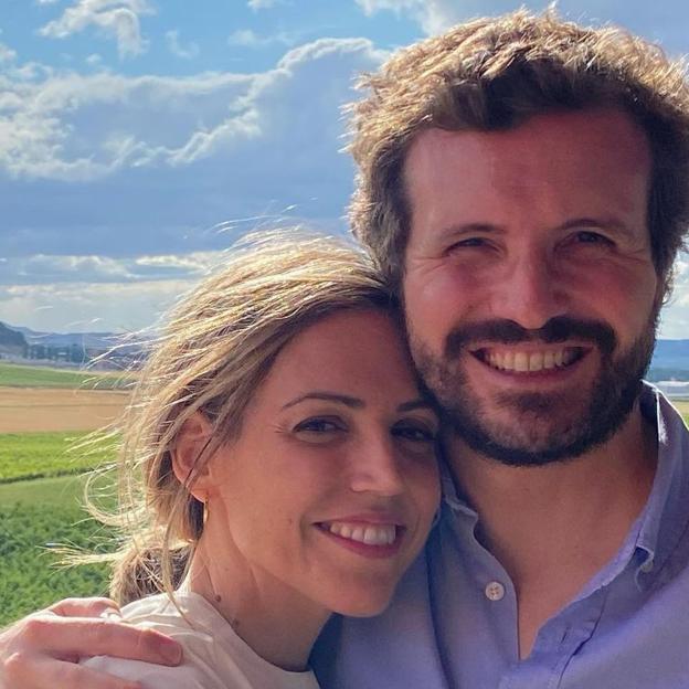 Isabel Torres y Pablo Casado en una imagen de 2021. 