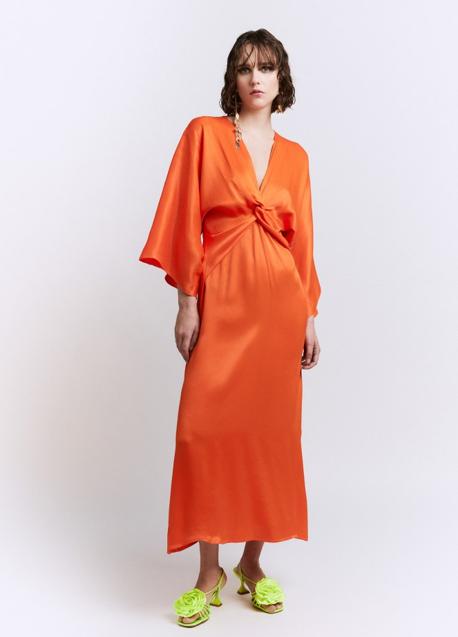 Sfera orange dress (59.99 euros)
