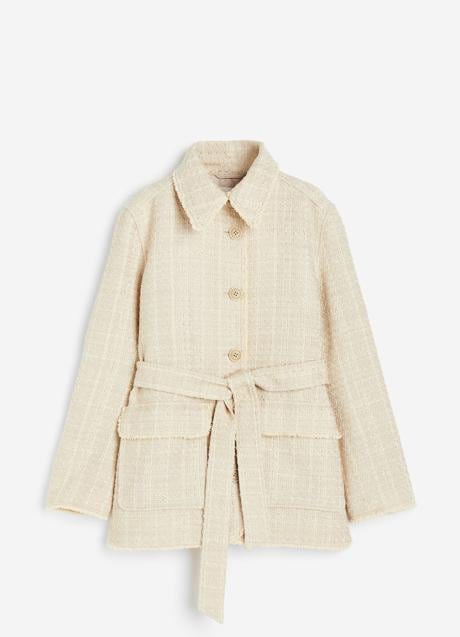 H&M belted jacket (69.95 euros)