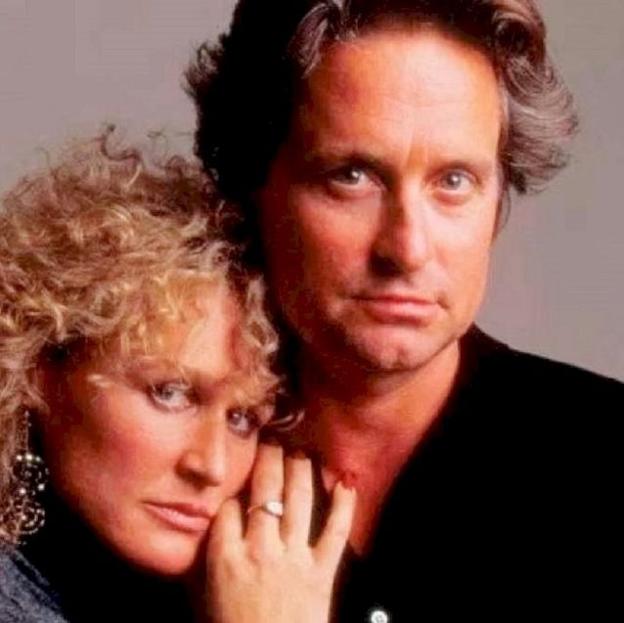 Glenn Close y Michael Douglas, protagonistas de la película Atracción fatal. 