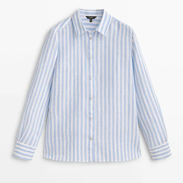 La camisa de rayas de Massimo Dutti.