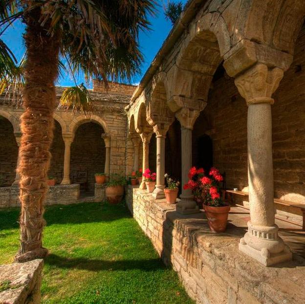 Claustro de la Catedral de Roda de Isábena, en Huesca.