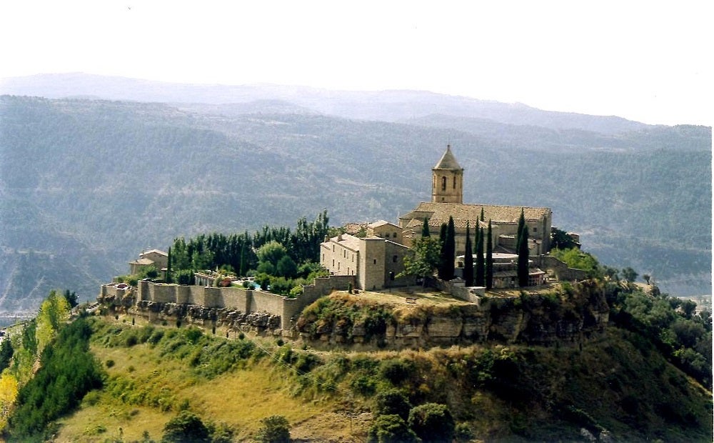 Vista aérea del pueblo de Roda de Isábena, en Huesca. /turismo de aragón