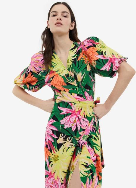 Vestido estampado de H&M (34,99 euros)