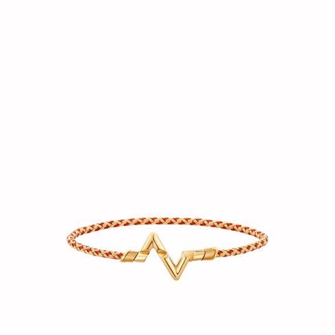 Pulsera de la colección LV Bolt, de Louis Vuitton. 