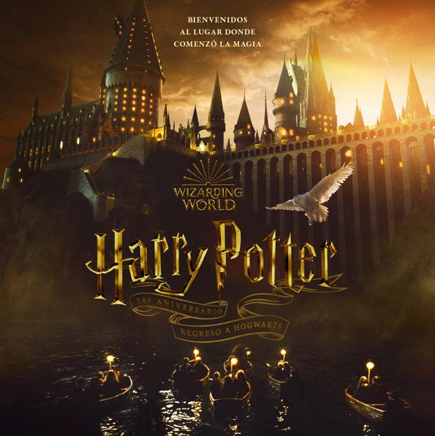 Cartel del documental Harry Potter. Wizarding World, emitido con motivo del 20 aniversario del estreno de la primera película. 