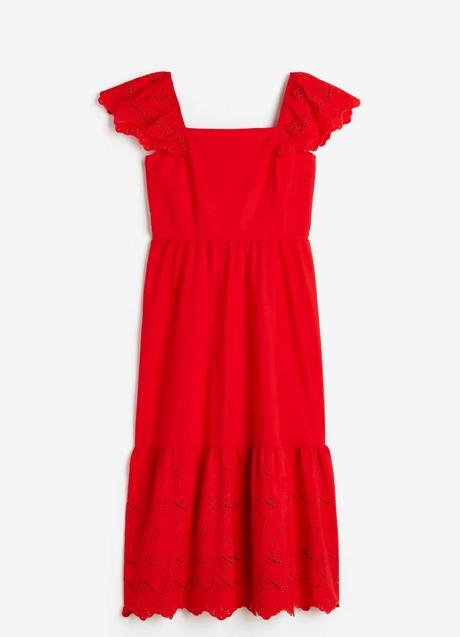 Vestido rojo de H&M (49,99 euros)