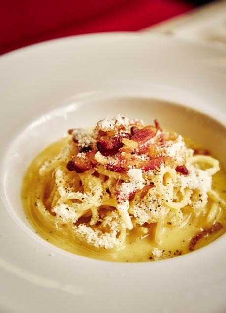 los spaguetti carbonara de Café Barbieri, su plato más solicitado. /DR