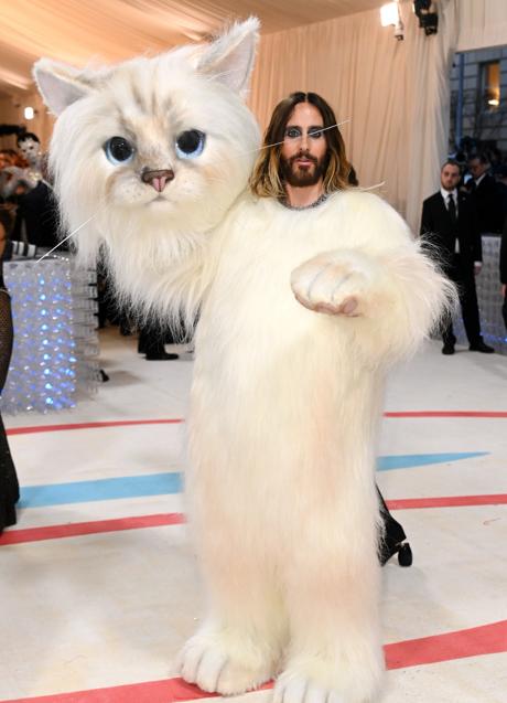 Jared Leto disfrazado de Choupette. / GTRES