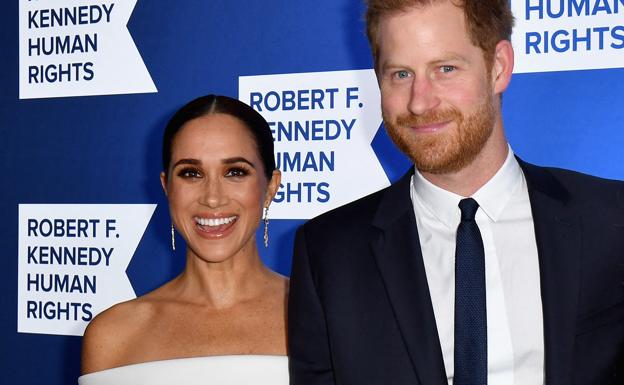 Meghan Markle y el príncipe Harry, en un evento reciente.