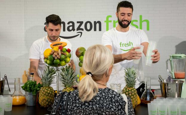 Los smoothies de Amazon Fresh.