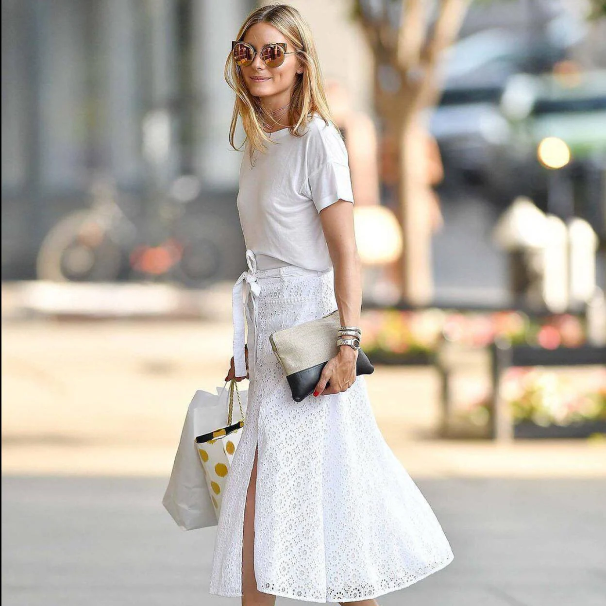 25 Gentle falda blanca Trajes para el verano » Largo Peinados