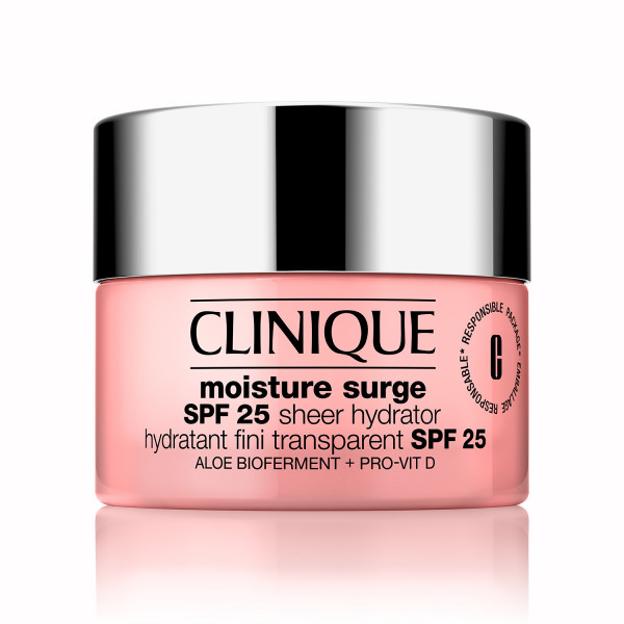 Moisture Surge con SPF25 de Clinique.