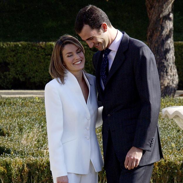 Letizia y Felipe, el día que anunciaron su compromiso.