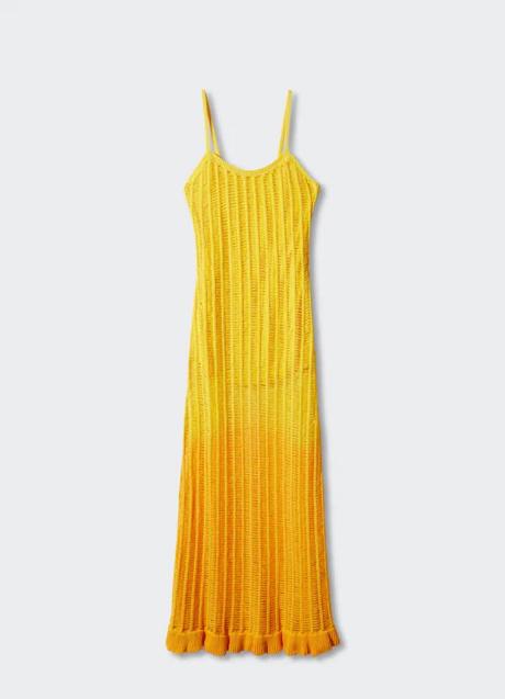 Vestido amarillo de Mango (69,99 euros)