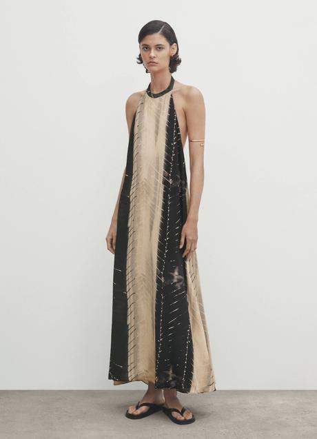 Vestido estampado de Massimo Dutti (99,99 euros)