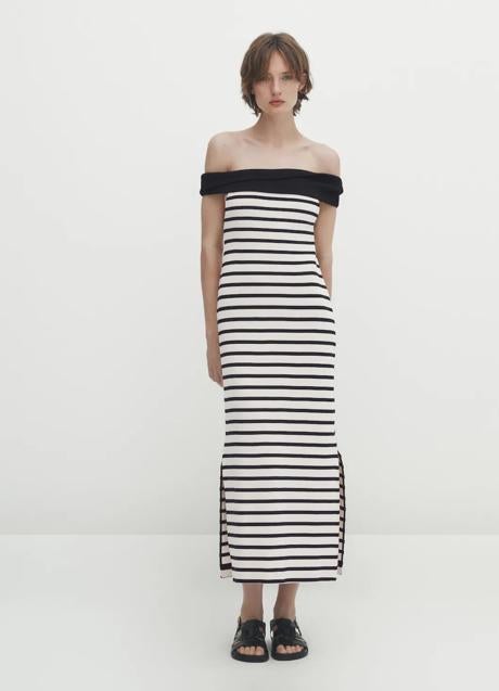 Vestido de rayas de Massimo Dutti (69,99 euros)