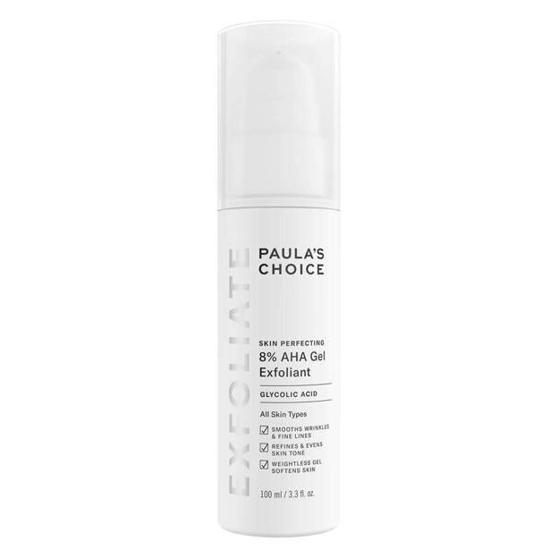 SKIN PERFECTING 8 % AHA Gel Exfoliante de Paula's Choice. Precio: 39 euros