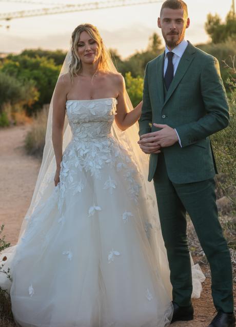 Edurne y David De Gea en su boda.