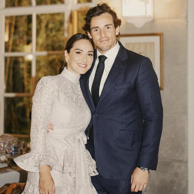 Tamara Falcó e Íñigo Onieva, en su fiesta de celebración de su compromiso, celebrada en casa de Isabel Preysler. 