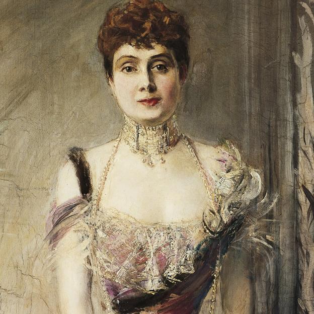 Un retrato de la infanta Eulalia de Borbón. 