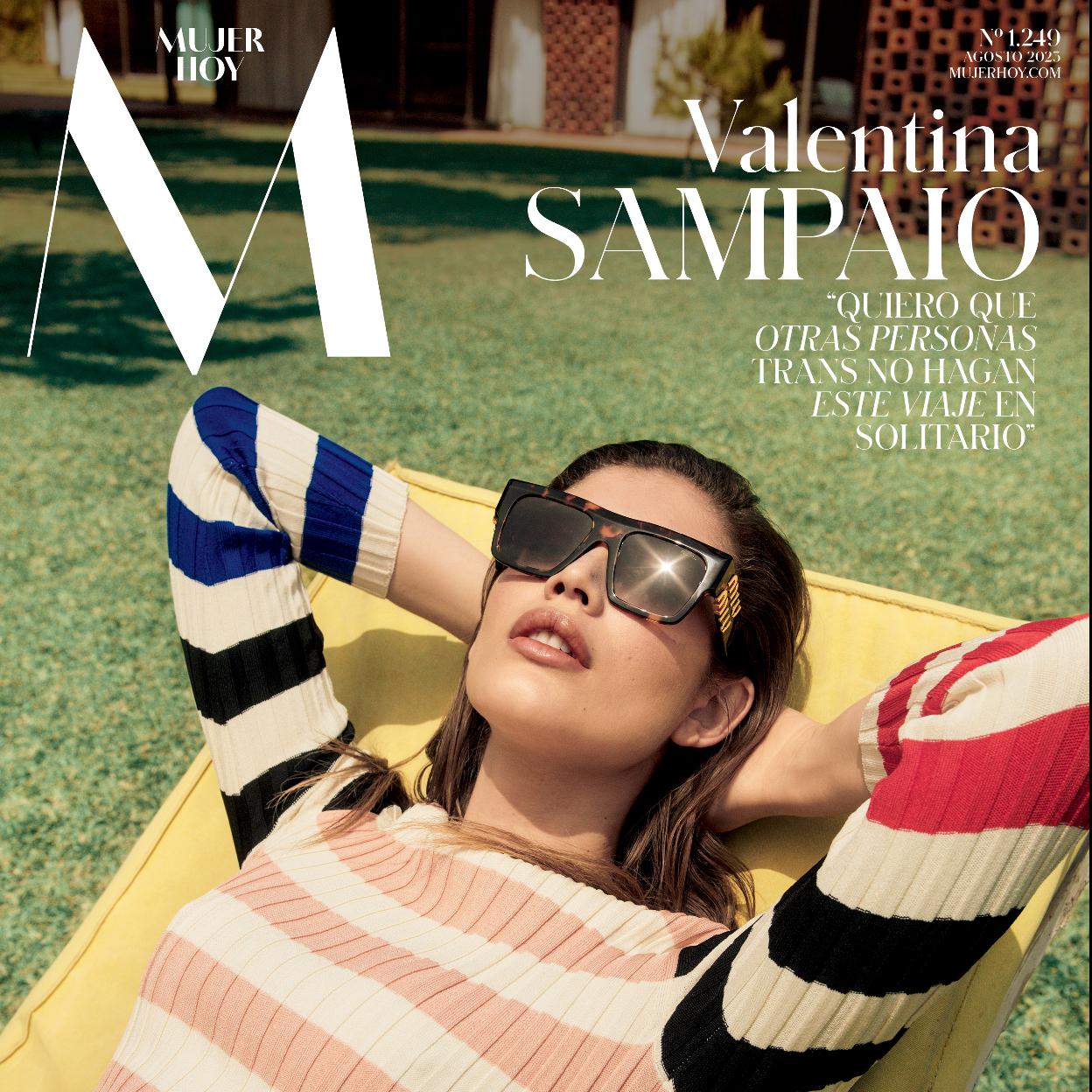 Valentina Sampaio, protagonista de la portada del mes de agosto de 2023 de Mujerhoy./