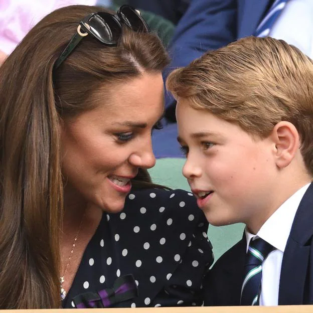 La princesa de Gales y su hijo mayor, el príncipe George./getty