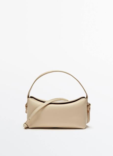 Bolso de piel estilo baguette