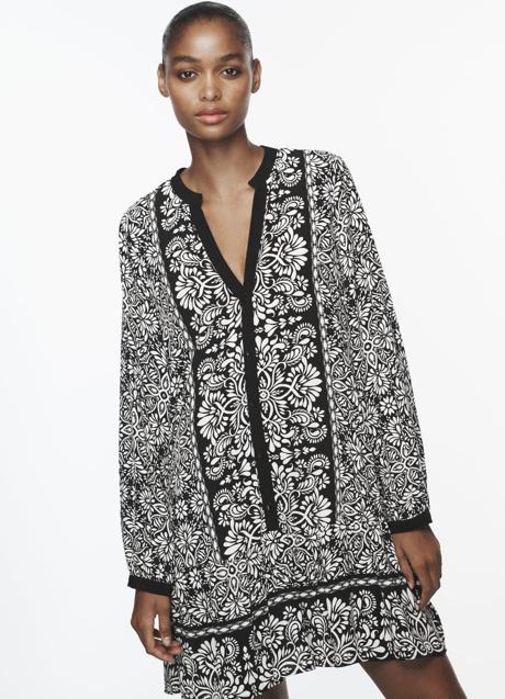 Vestido estampado de Zara (29,99 euros)