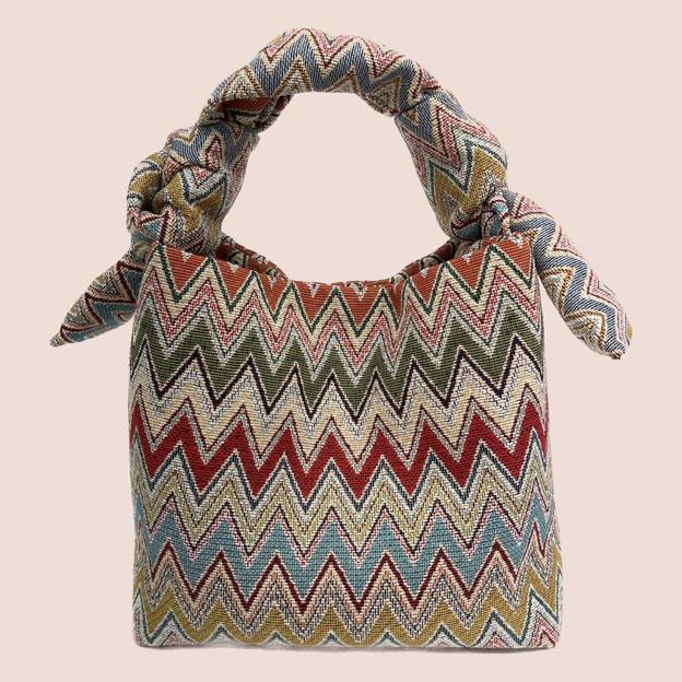 Bolso ICON con estampado zigzag de Carmelos.